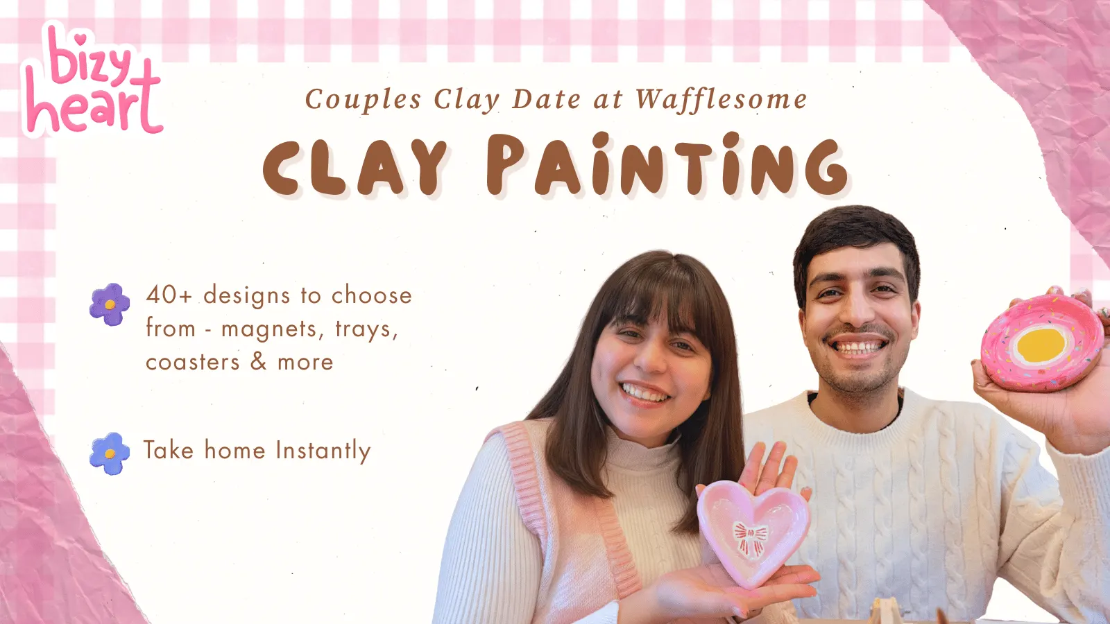 Couples Clay Date at Wafflesome