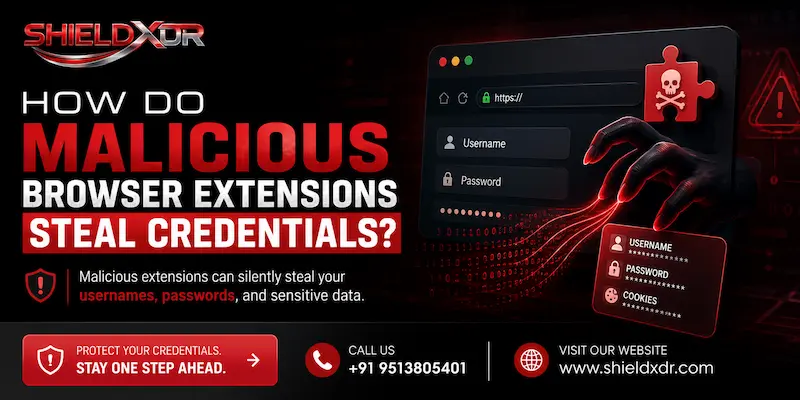 How Do Malicious Browser Extensions Steal Credentials?