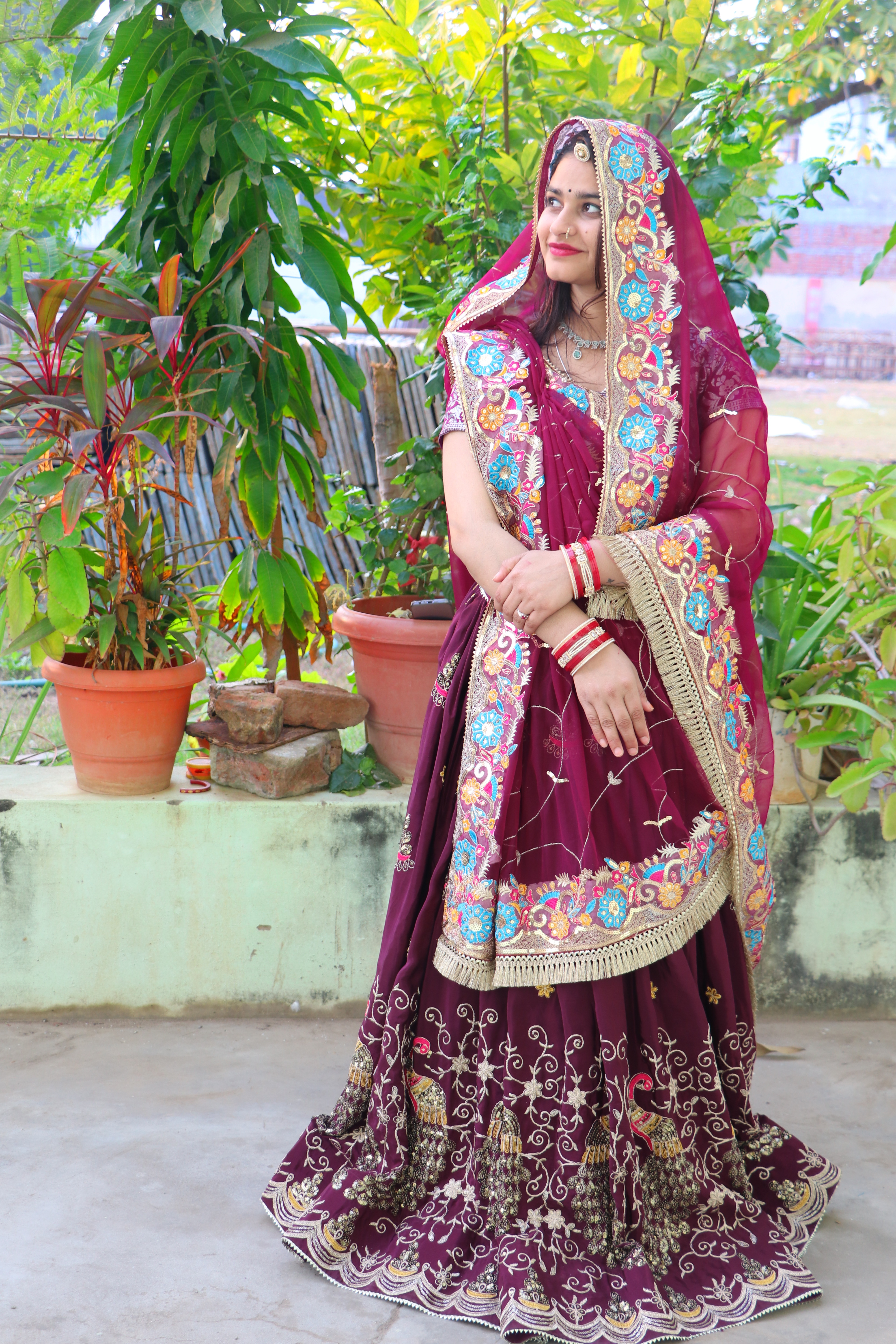 Leheriya Chiffon Dupatta alternate view