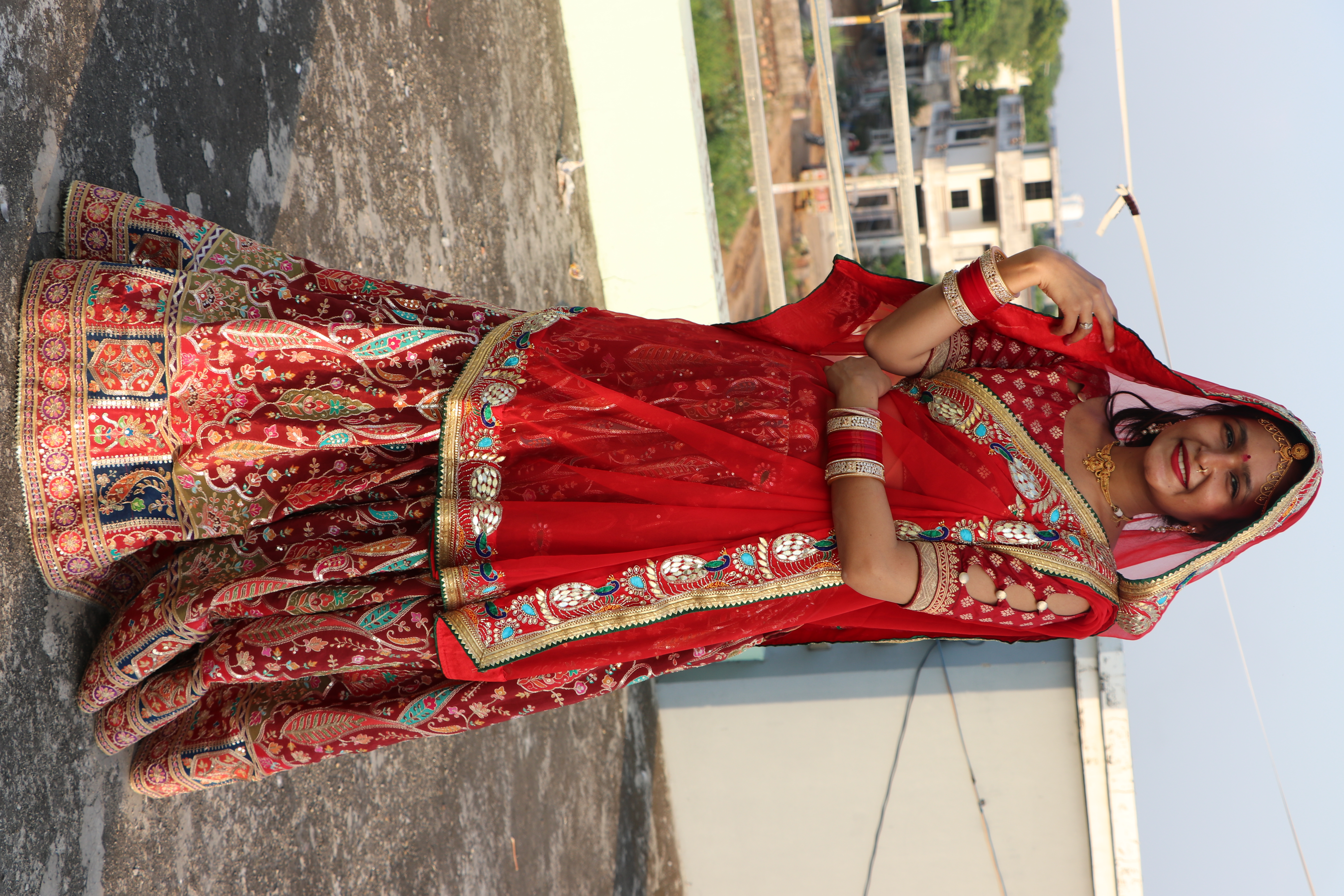 Kota Doria Block Saree alternate view