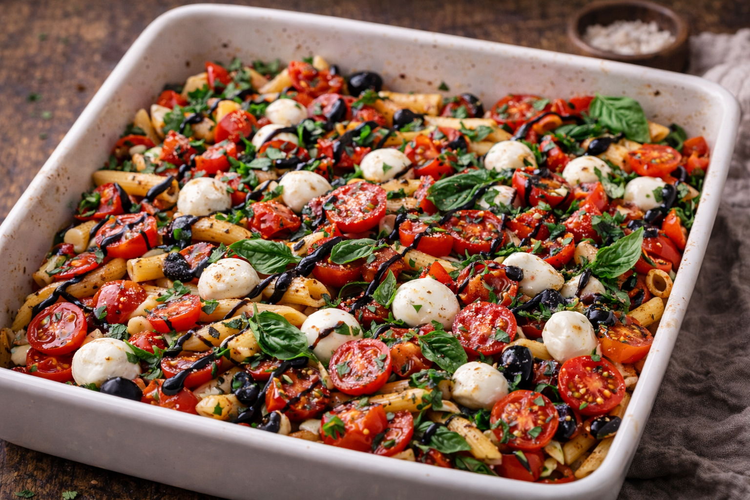 Caprese Pasta Bake