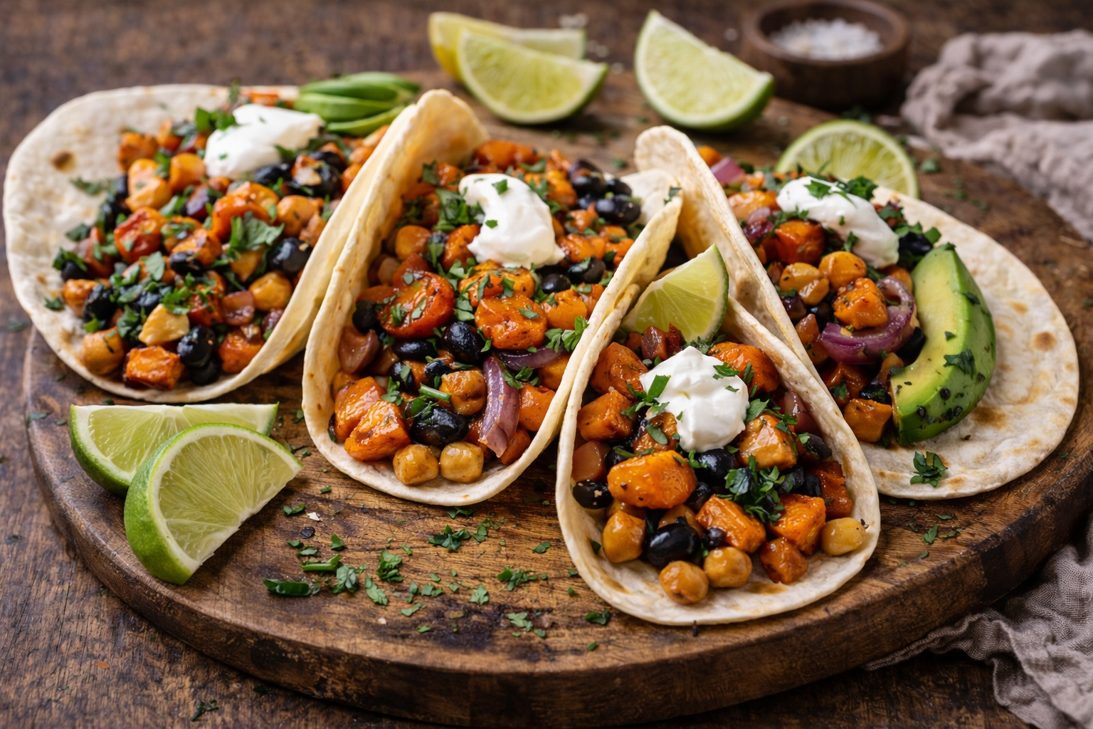 Sweet Potato and Black Bean Tacos