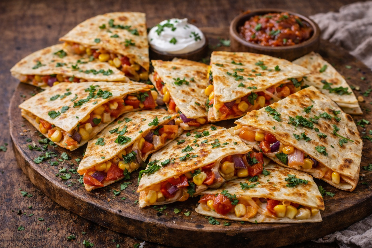 Quick Veggie Quesadillas