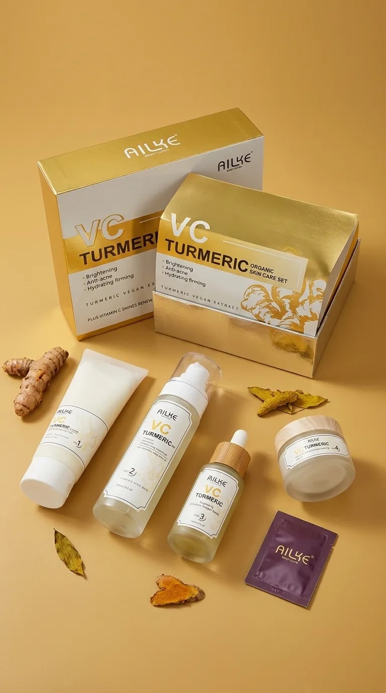AILKE AILKE VC Turmeric Organic Skin Care 5in1 Combo Set