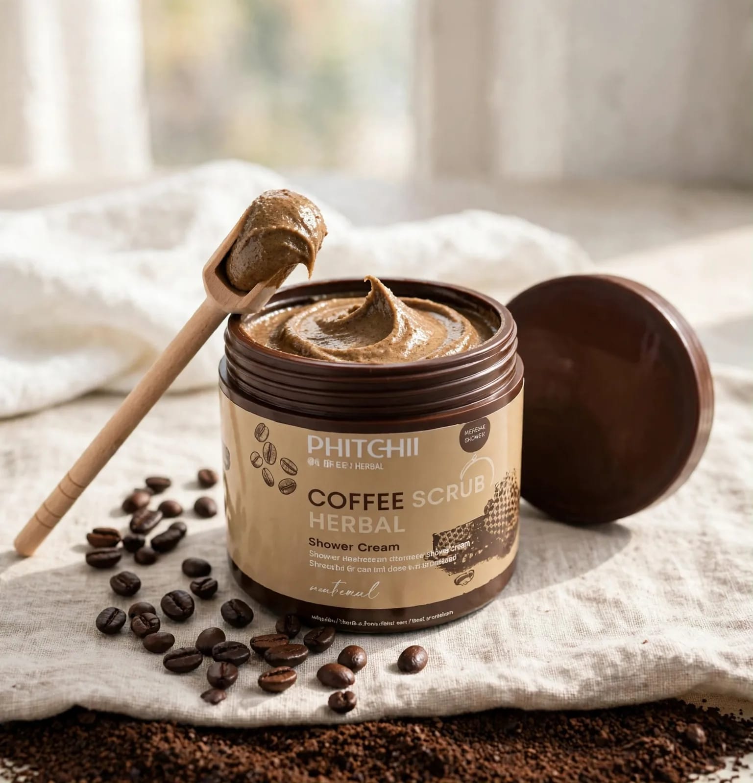 Pitcchii Pitcchii Coffee Herbal Scrub Shower Cream