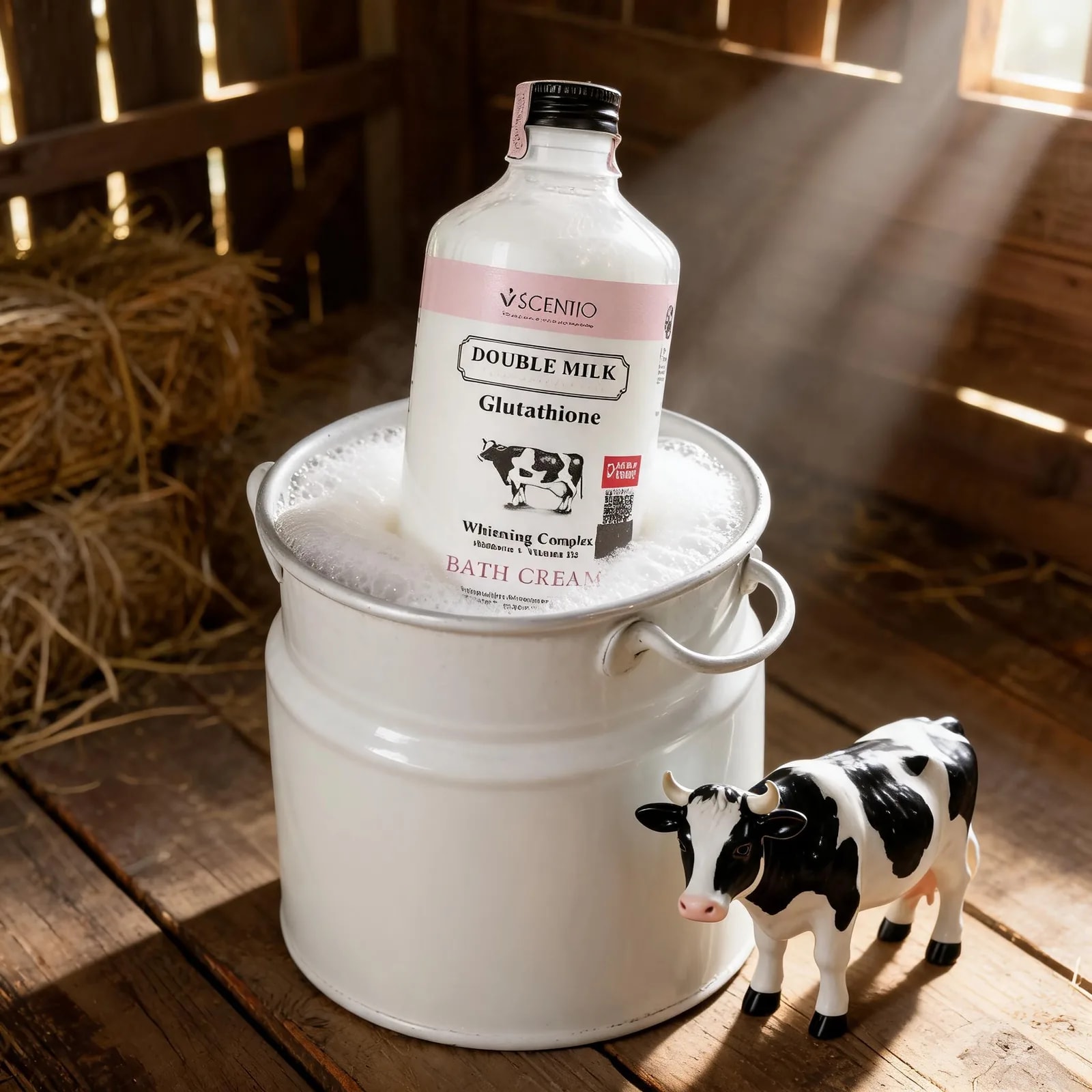 SCENTIO SCENTIO DOUBLE MILK Glutathione Whitening Complex Bath Cream