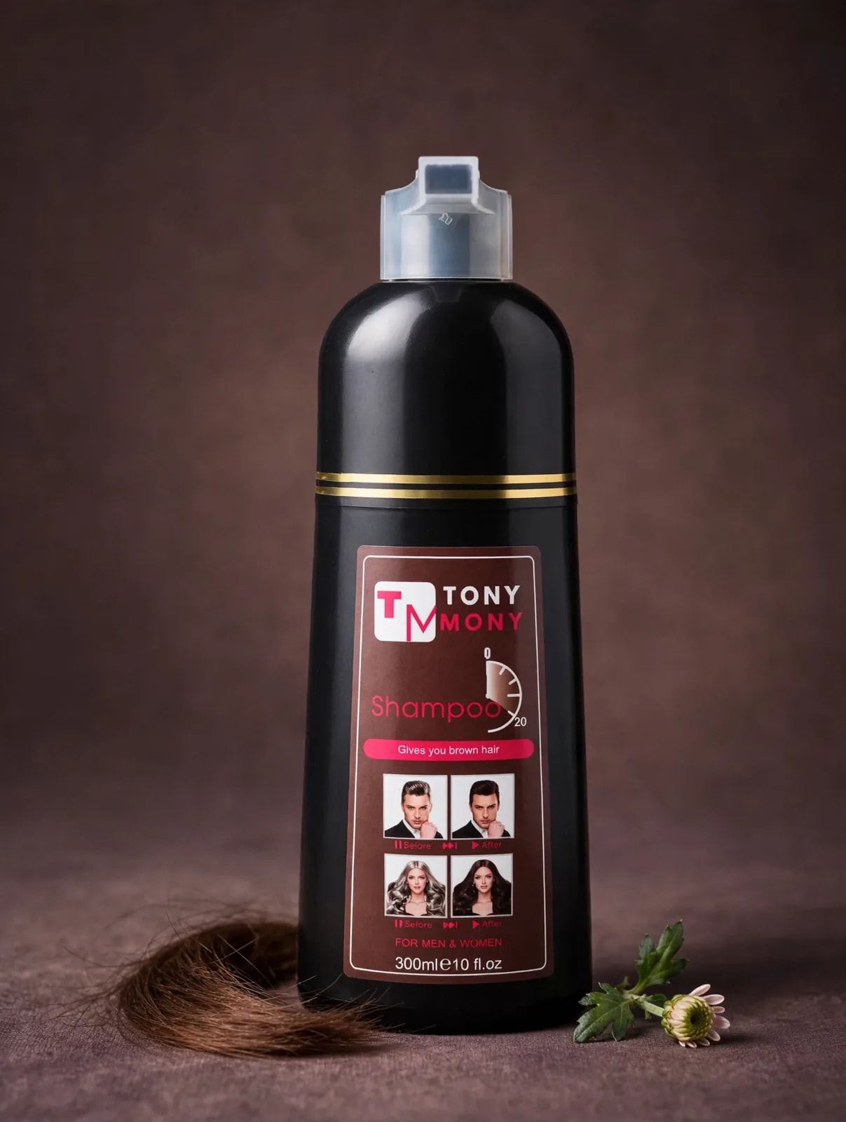 Tony Mony Colour Shampoo Brown Hair 300ml view 2
