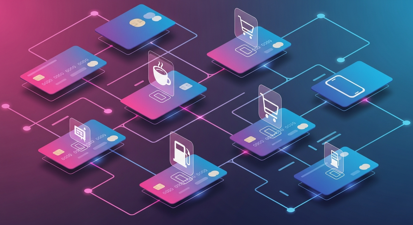 카드혜택조합 카테고리별 최적 신용카드 전략 일러스트