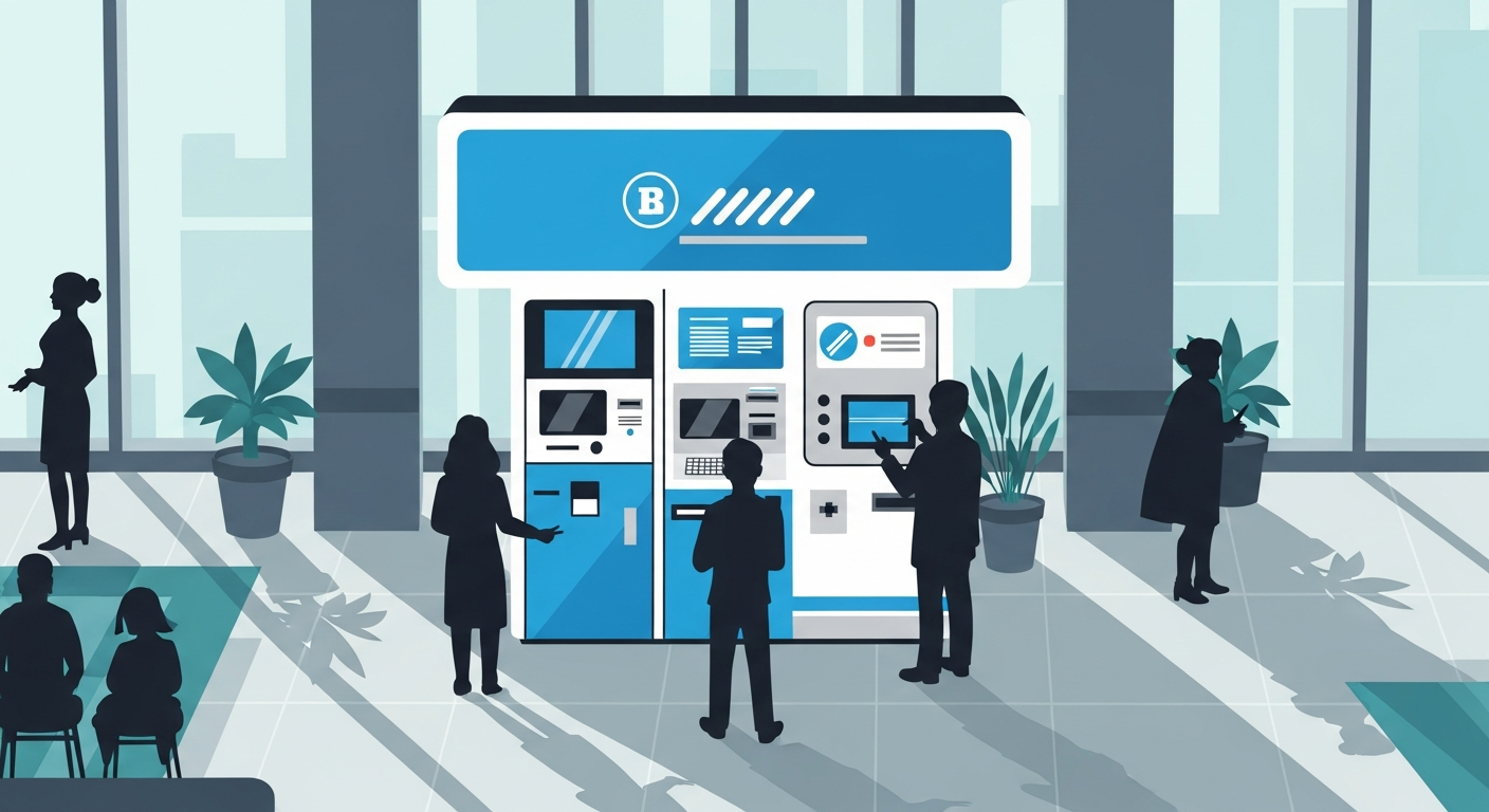 무인발급기를 이용해 주민등록등본을 발급받는 모습