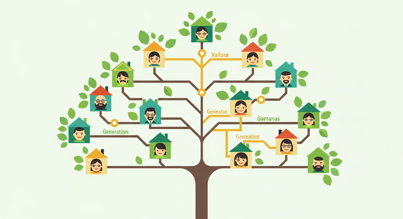 청약가점 부양가족 수 계산 개념 일러스트