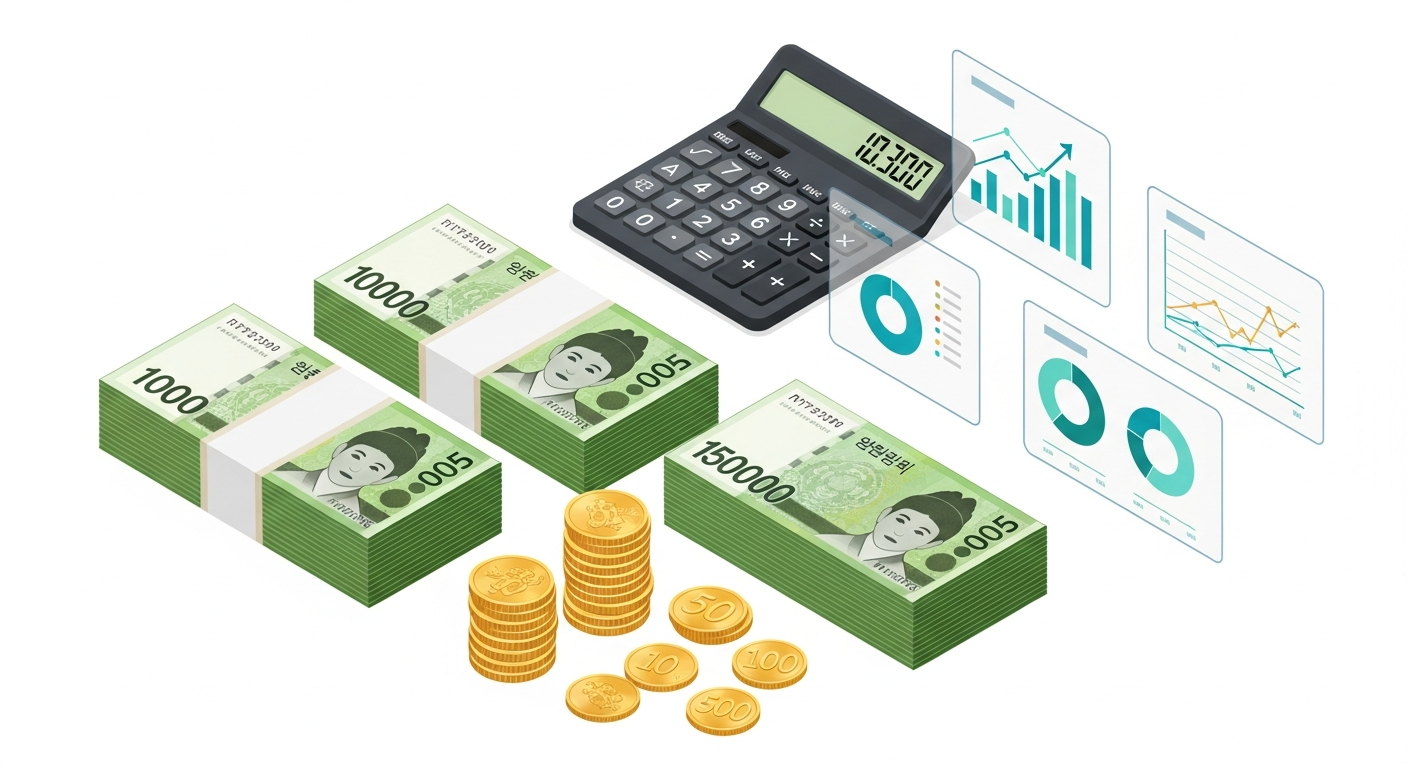 건강보험피부양자자격 소득 기준을 시각화한 일러스트