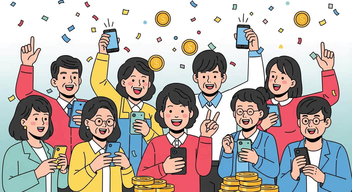 국세환급금 찾아서 기뻐하는 사람들