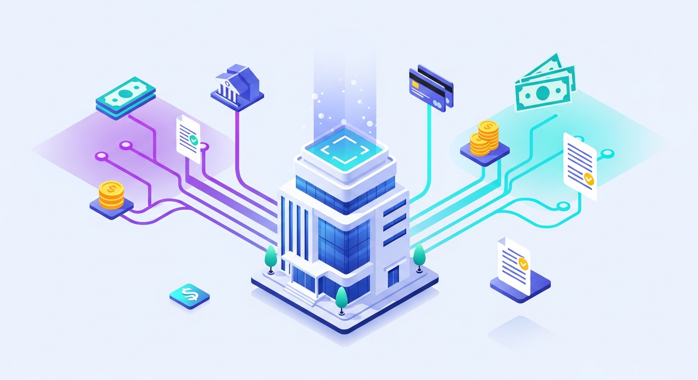 금융감독원 통합조회 시스템을 통한 휴면계좌 확인 과정 일러스트