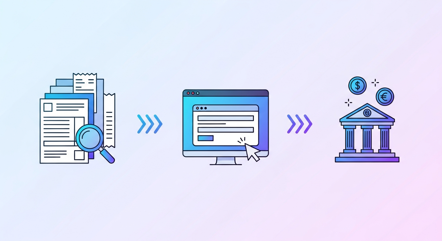 개별소비세환급신청 절차를 단계별로 나타낸 프로세스 다이어그램