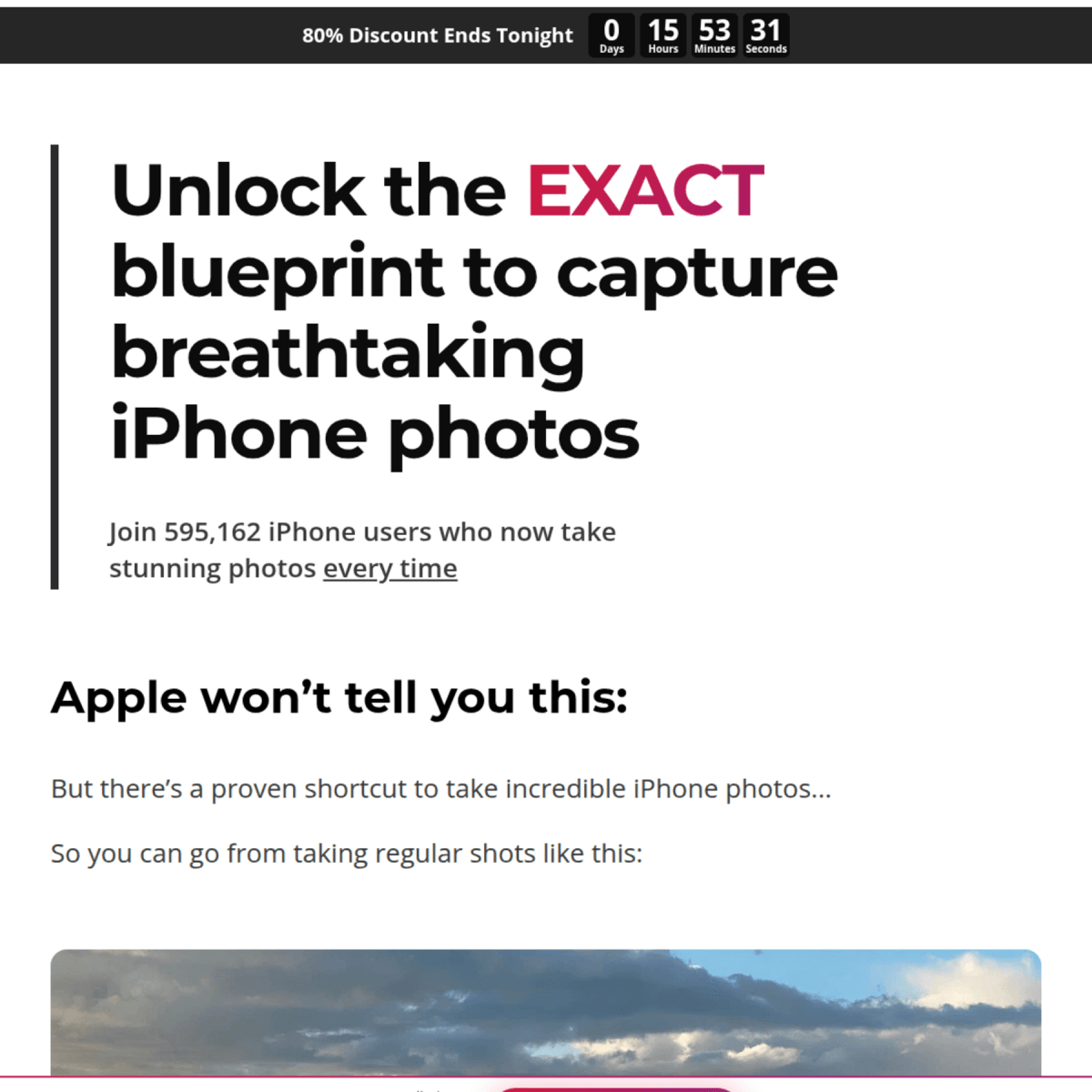 iPhone Photo Academy | 80% Discount Ends Tonight