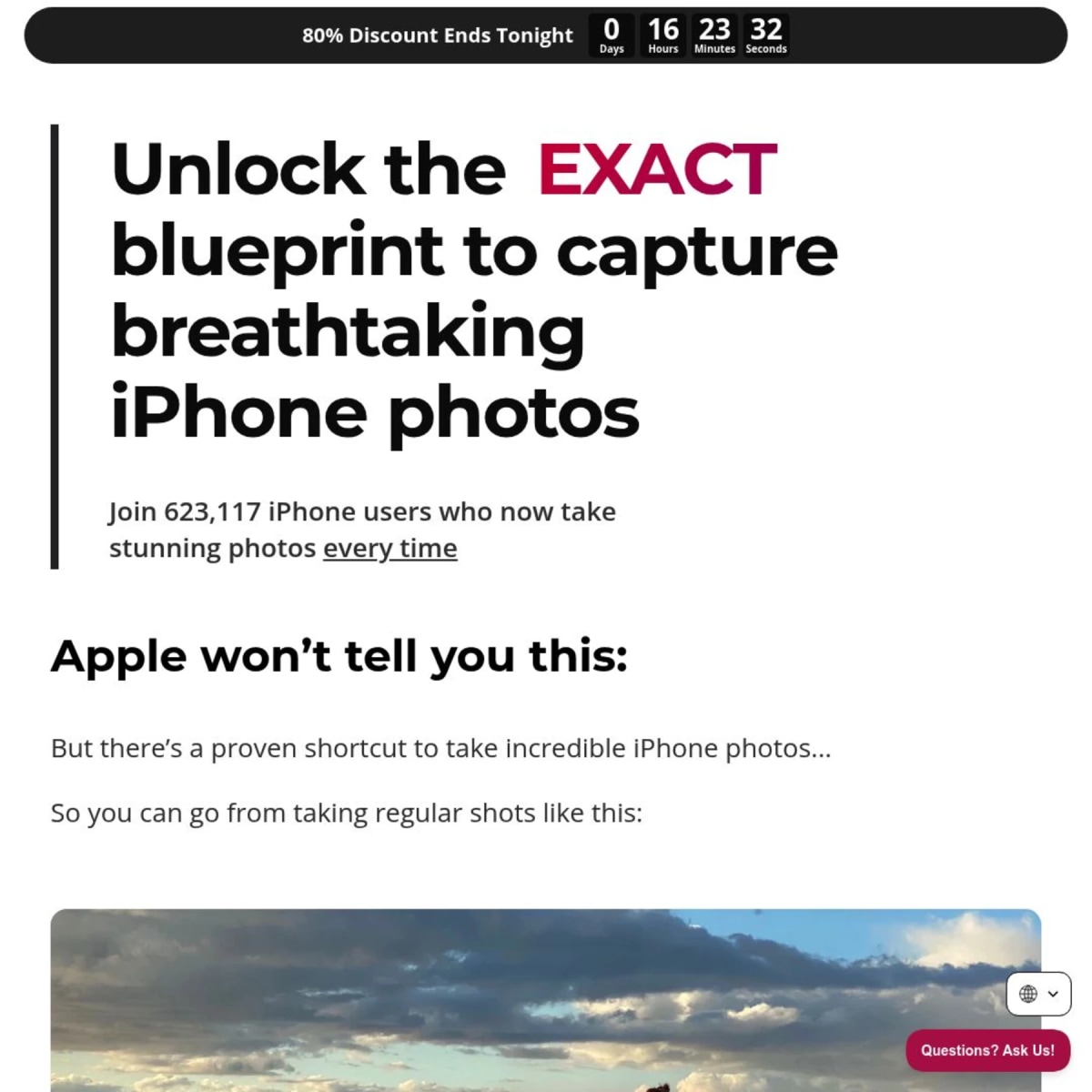 iPhone Photo Academy 80% Off Sale