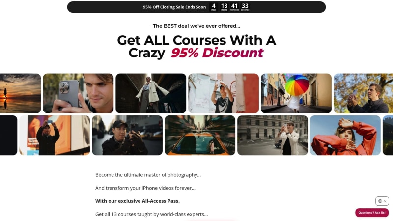 iPhone Photography School All-Access Pass Closing Sale