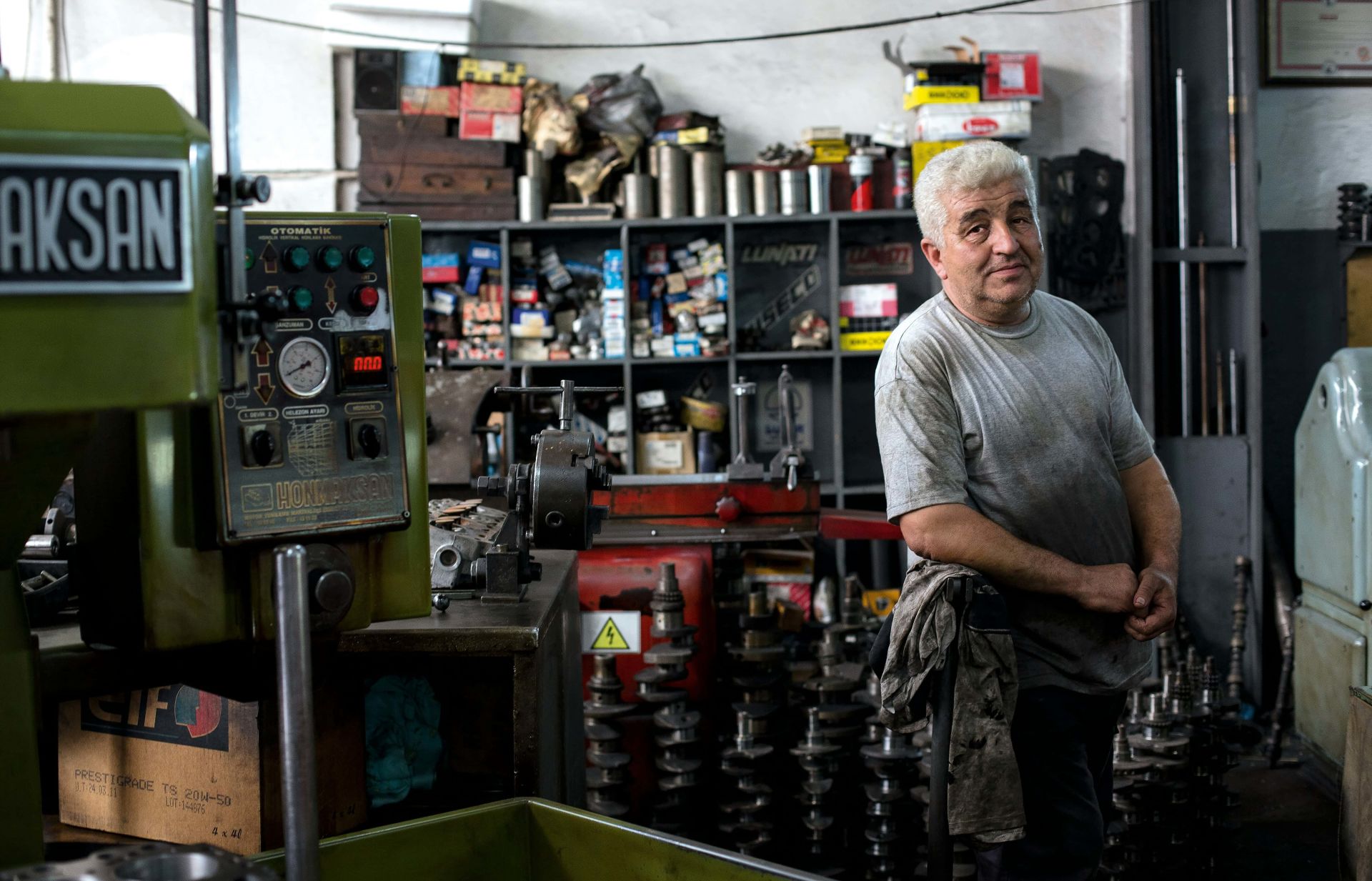 Canadian small business owner in workshop