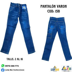 Pantalon nena Codigo 158 talle 2 al 16