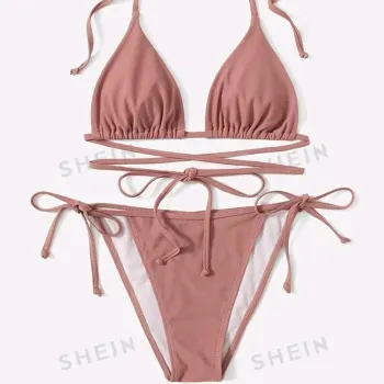 TRAJE DE BAÑO 2 PIEZAS ROSA VIEJA