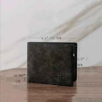 BILLETERA NEGRA CUERO PU