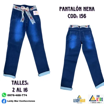 Pantalon nena codigo 156 talle 2 al 16