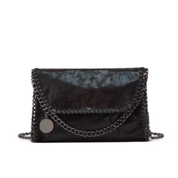 Cartera bandolera plegable negra