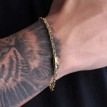 Pulsera candado de 4mm