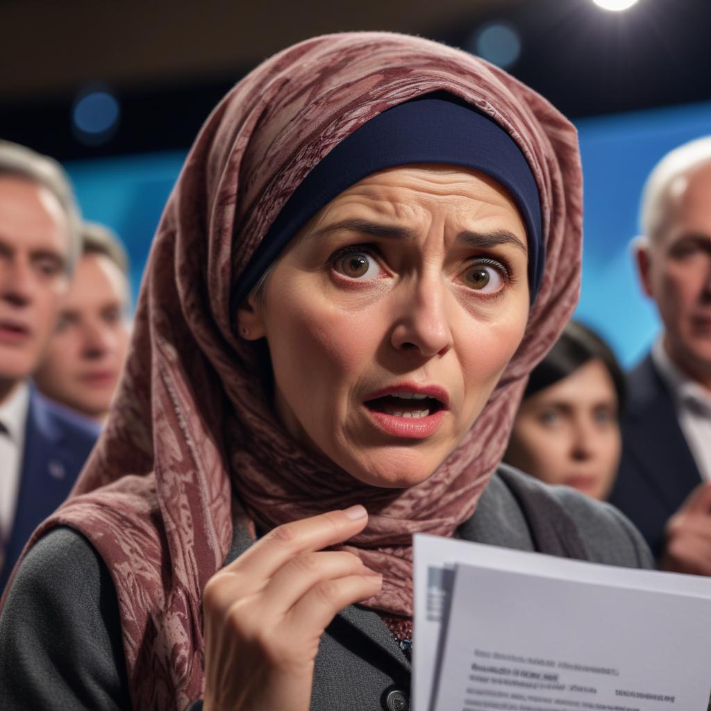 Unbelievable Scene: Prominent Leader Grabs Woman's Hijab on Stage!  What It Reveals About Society Will Shock You!