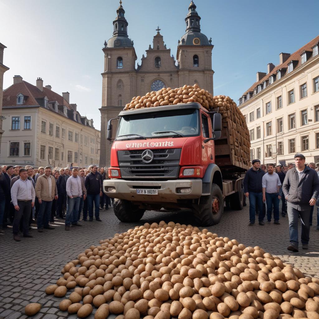 Potatoes on the Pavement!  European Farmers Unleash Fury Over HUGE Trade Deal!
