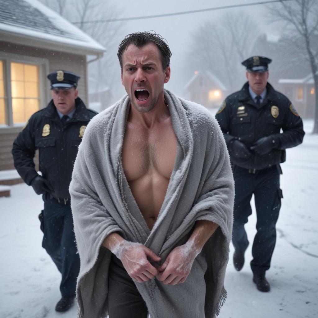 Naked in the Snow: Innocent Man Dragged from Home by Agents!