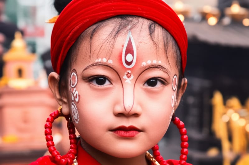 Two-Year-Old Becomes Nepal's Living Goddess!  Her Sacred Destiny Will SHOCK You!