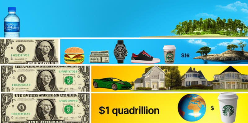 From a Starbucks to an Entire Planet: The Astonishing Scale of Wealth!  What Would YOU Buy?