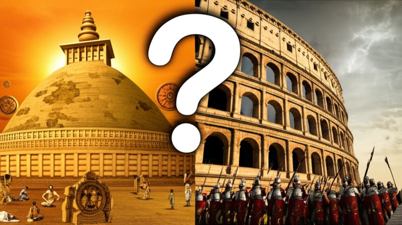 Ancient Empires Clash: Rome vs. Maurya - The ULTIMATE Battle for History's Crown!