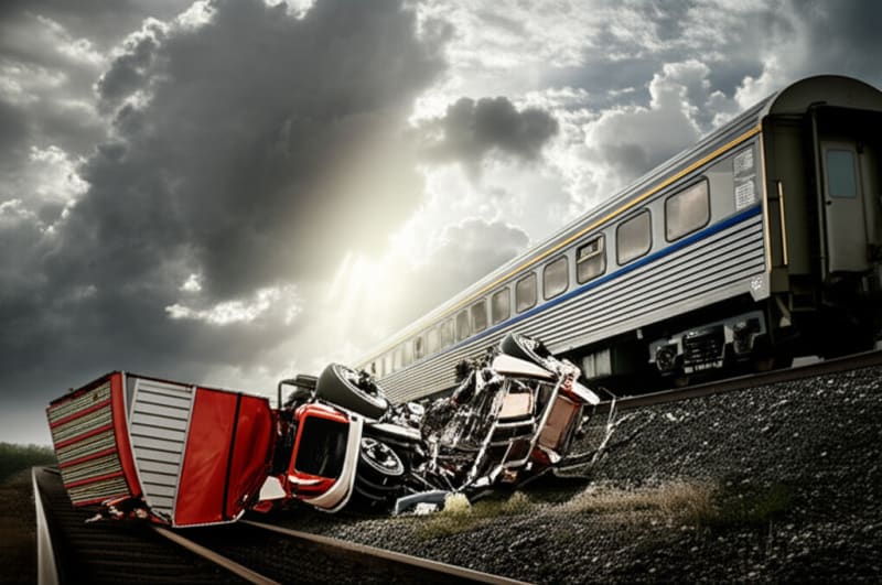 Train Obliterates Stuck Truck – But Here’s The Unbelievable Twist!