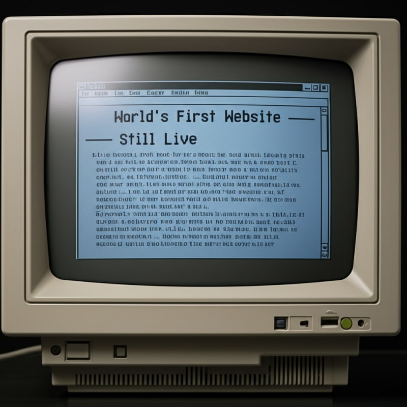 Still Kicking!  The World's FIRST Website is Still LIVE and Looks SO Retro!
