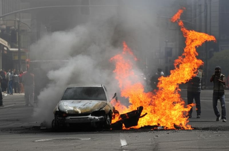 Car Explodes in Busy City Center!  What Witnesses Saw Will Shock You!