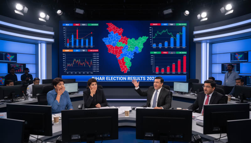 Bihar Election Drama Unfolds!  Early Trends Shock the Nation!