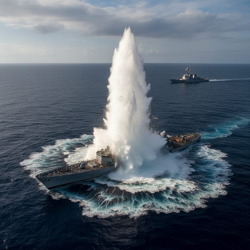 Watch a Warship Vanish!  A Live Torpedo Test You Won't Believe!