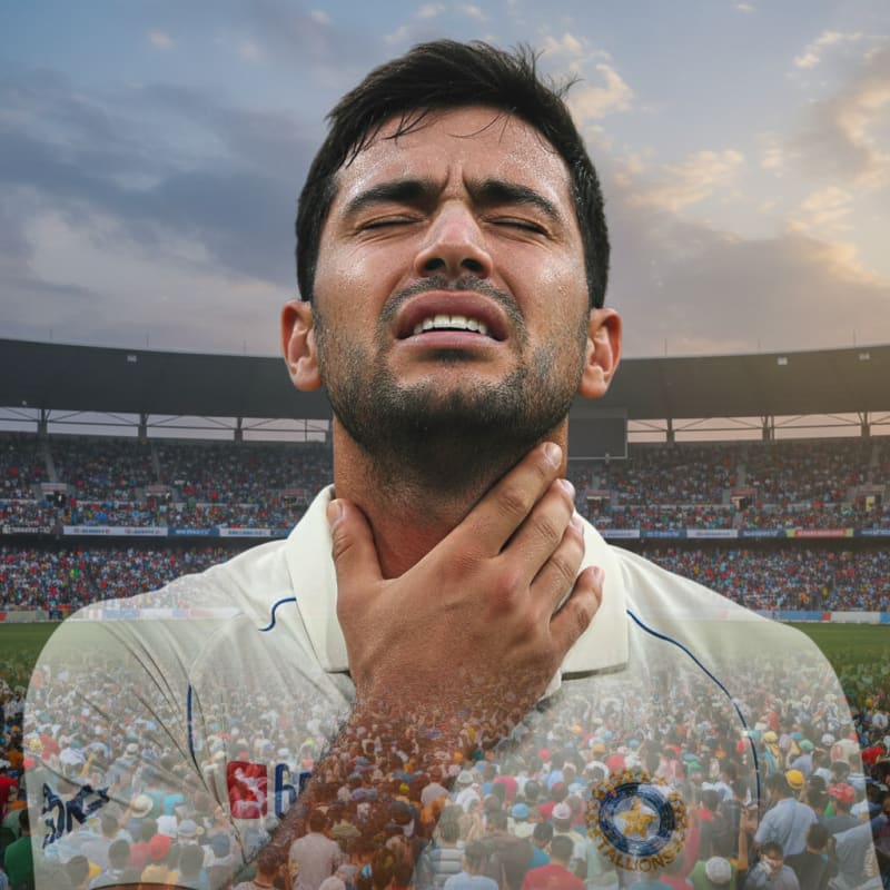 Neck Spasm Nightmare: Star Batter Out! Can India Rise to the Challenge?