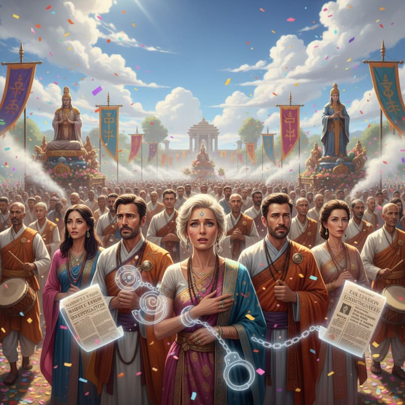 From Courtroom Woes to Spiritual Journeys: Are Celebs Washing Sins at This Guru's Event? ⚖