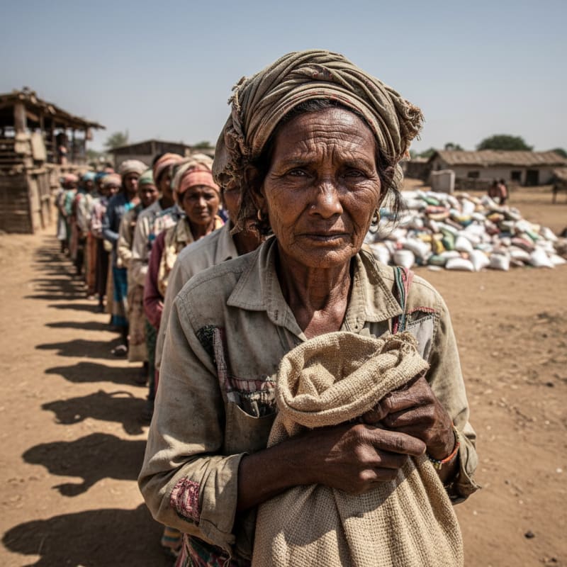 Tragedy in the Queue: A Farmer's Death Uncovers India's Hidden Poverty Crisis!