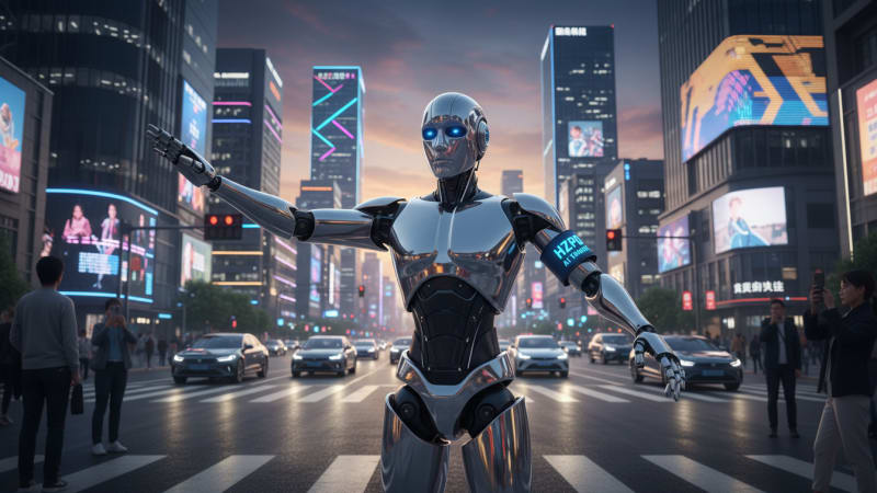 The Future is NOW: AI Robot Directs Traffic in China!