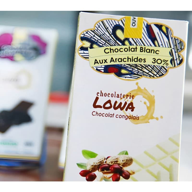 Chocolat Blanc aux Arachides 30 % – Chocolaterie Lowa