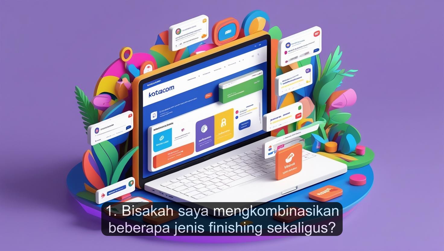 1. Bisakah saya mengkombinasikan beberapa jenis finishing sekaligus?