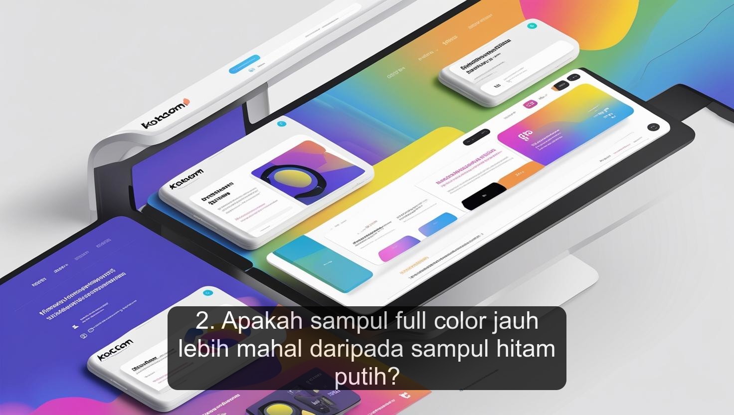 2. Apakah sampul full color jauh lebih mahal daripada sampul hitam putih?