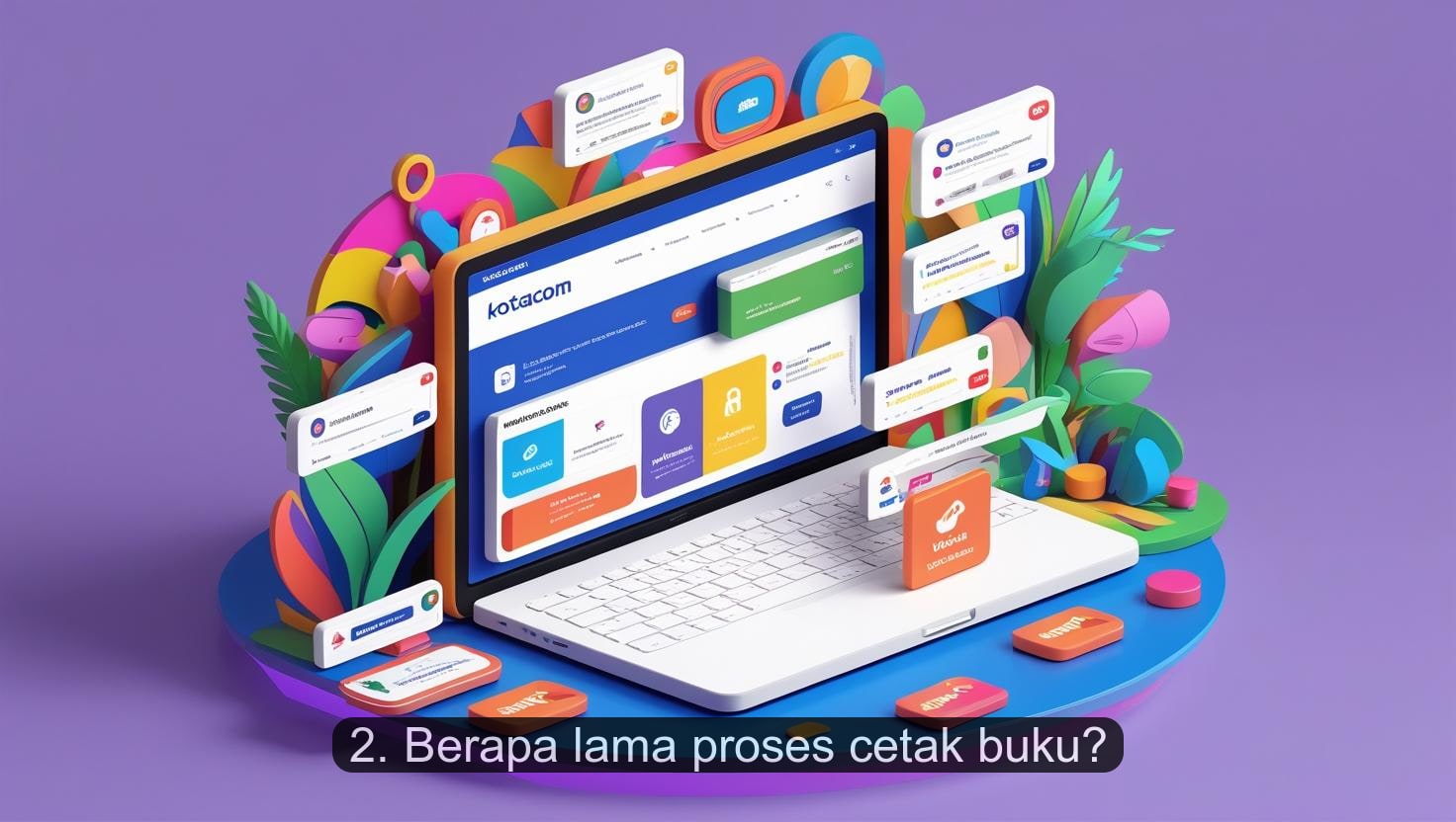 2. Berapa lama proses cetak buku?