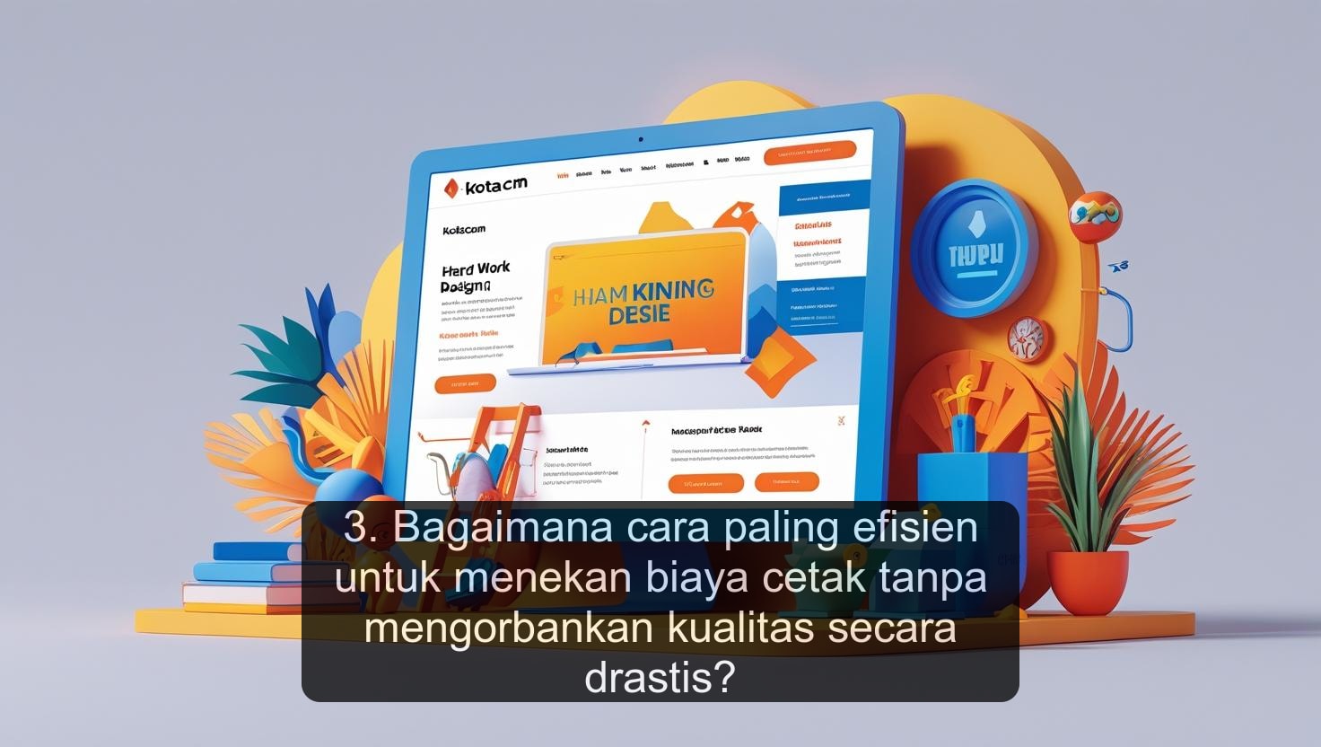 3. Bagaimana cara paling efisien untuk menekan biaya cetak tanpa mengorbankan kualitas secara drastis?