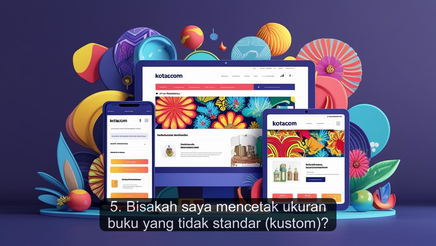 5. Bisakah saya mencetak ukuran buku yang tidak standar (kustom)?