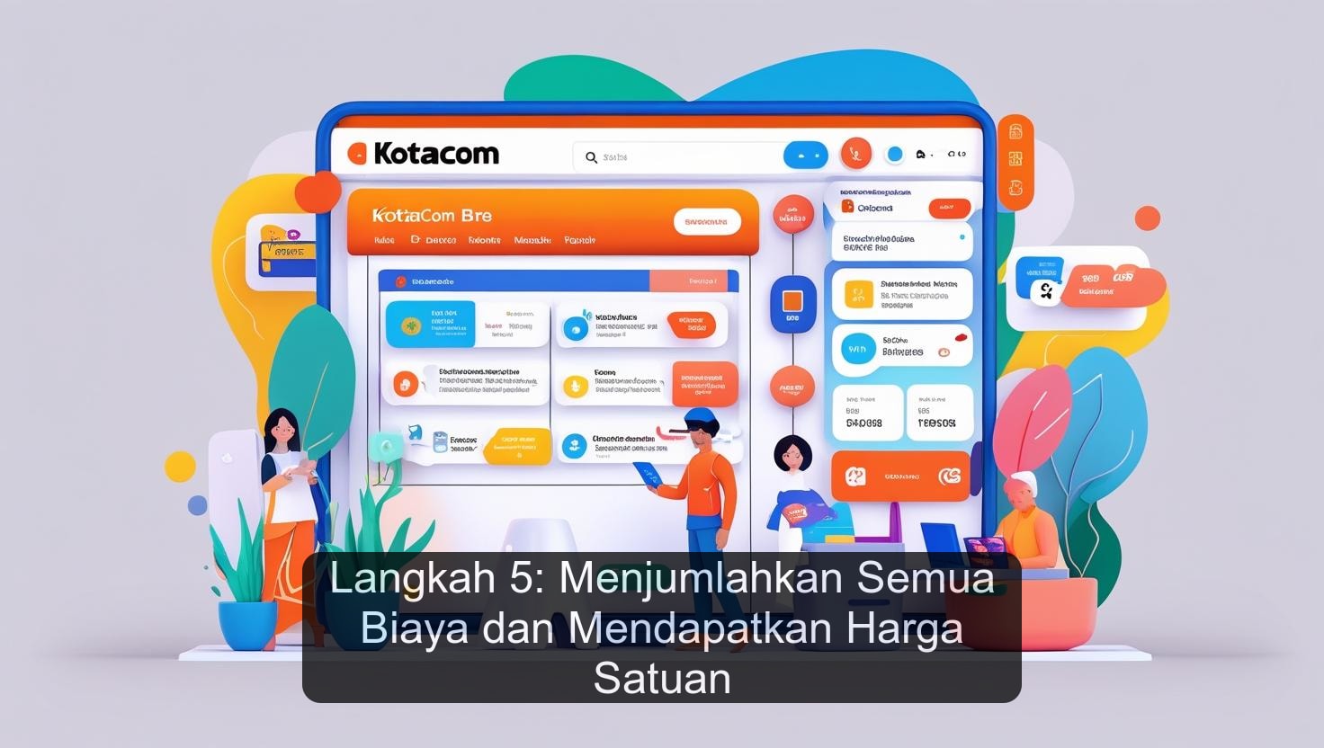 Langkah 5: Menjumlahkan Semua Biaya dan Mendapatkan Harga Satuan